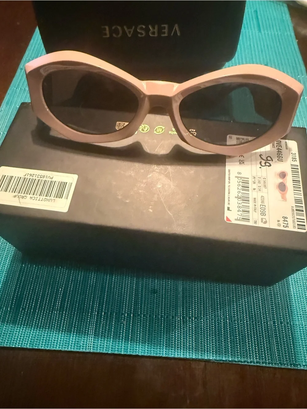 Designer Versace Pink Sunglasses